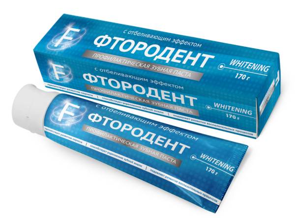Изображение товара Вилсен зубная паста Фтородент F с отбеливающим эффектом 170г Вилсен зубная паста Фтородент F с отбеливающим эффектом 170г фотография